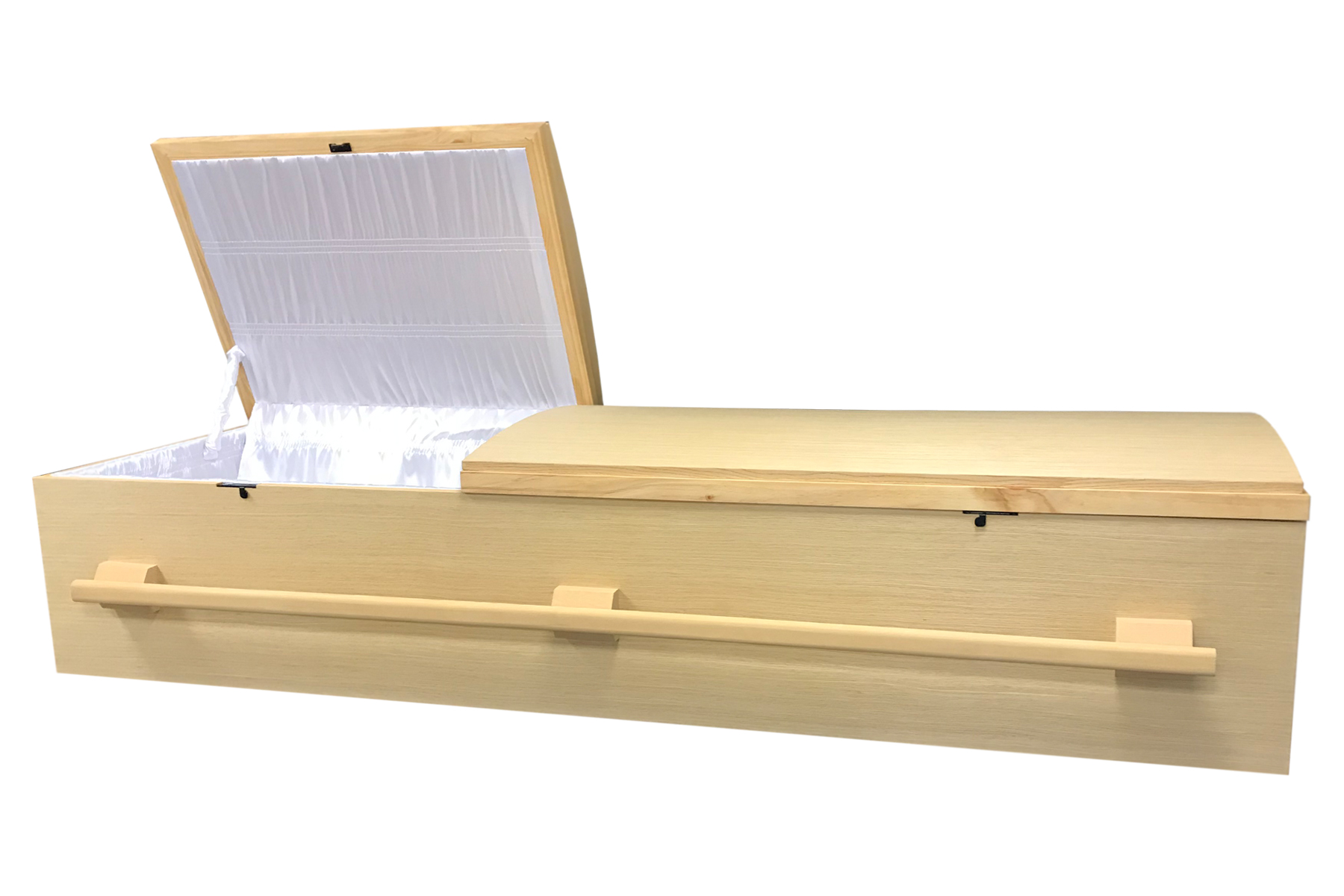 FOLDABLE ARCH LID WITH HANDLE CASKET